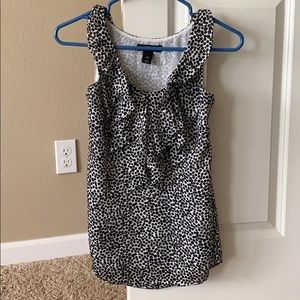 White House Black Market black/white blouse